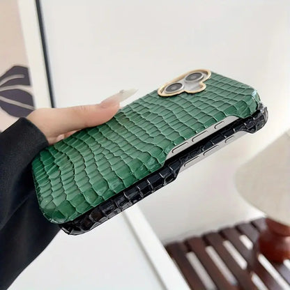 Luxury Crocodile Leather Texture iPhone Case