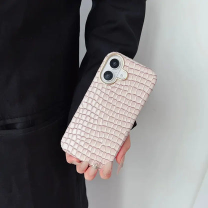 Luxury Crocodile Leather Texture iPhone Case