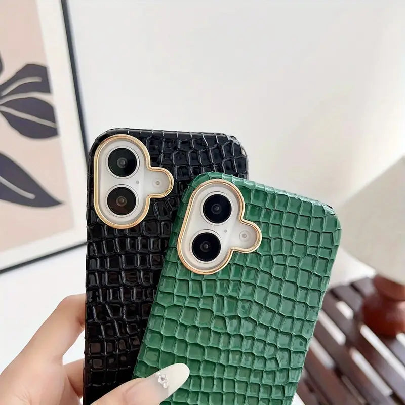 Luxury Crocodile Leather Texture iPhone Case