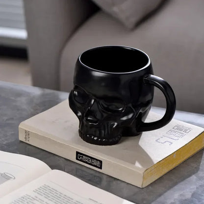 Porcelain Skull Ceramic Mug