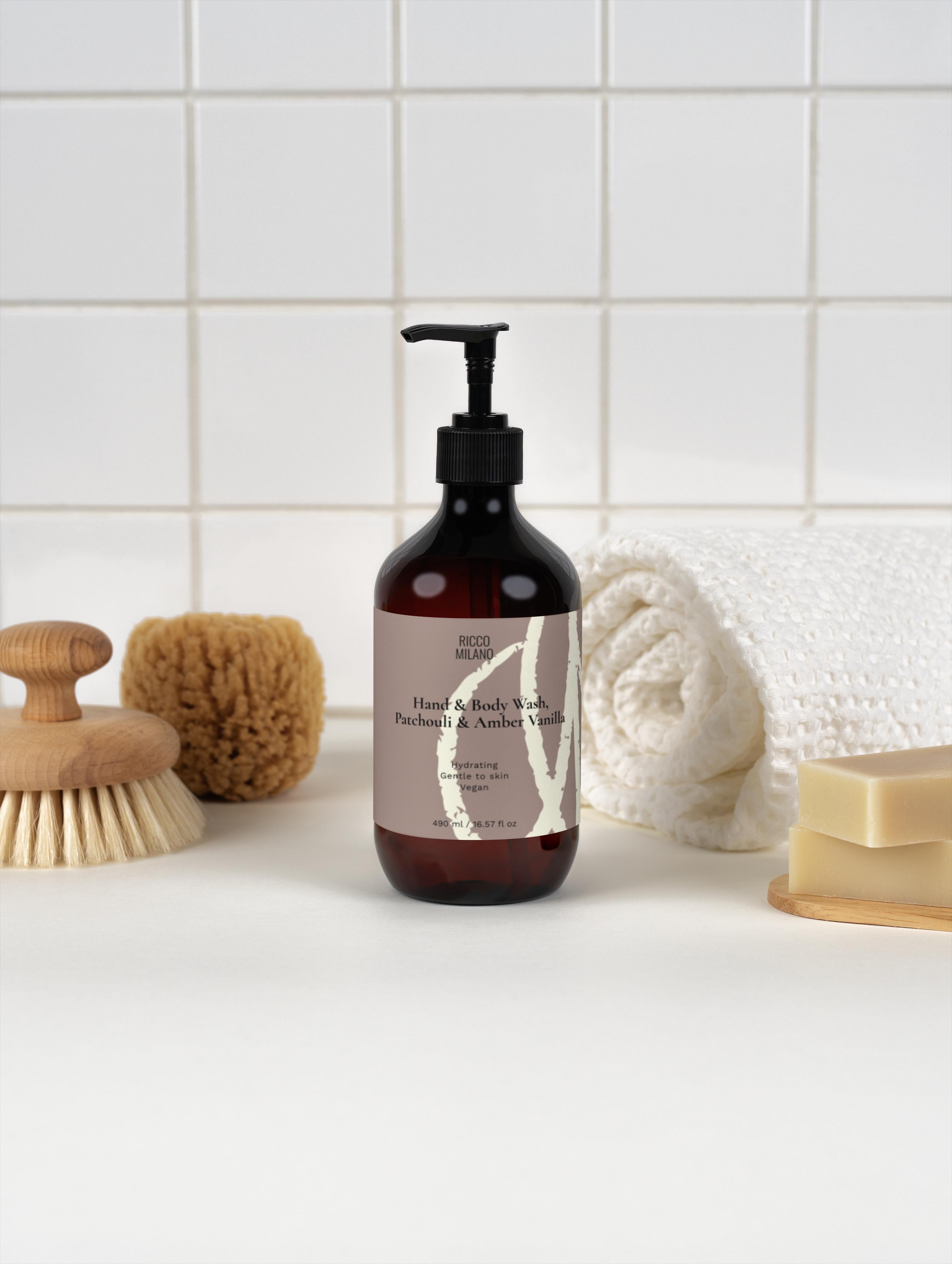 Hand & Body Wash, Patchouli & Amber Vanilla
