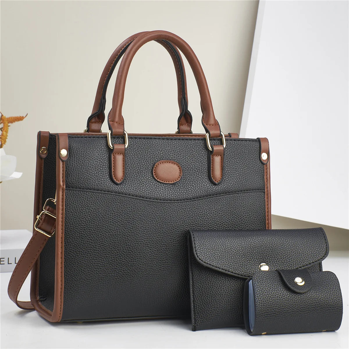 Classic Women's Tote Bag Set