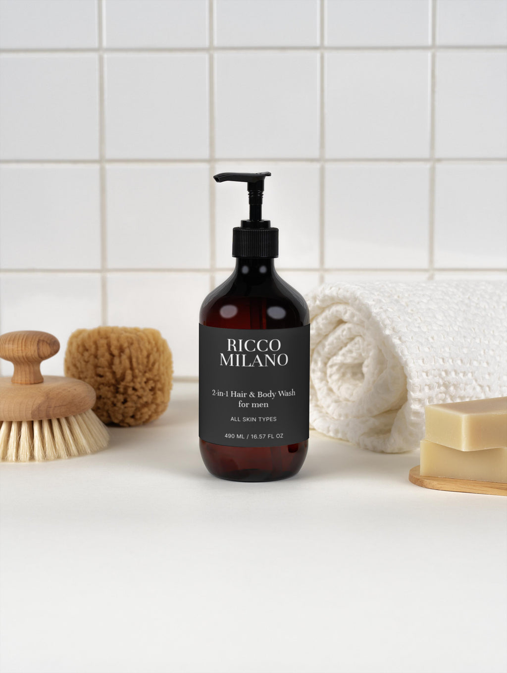 Ricco Milano 2-in-1 Hair & Body Wash for men