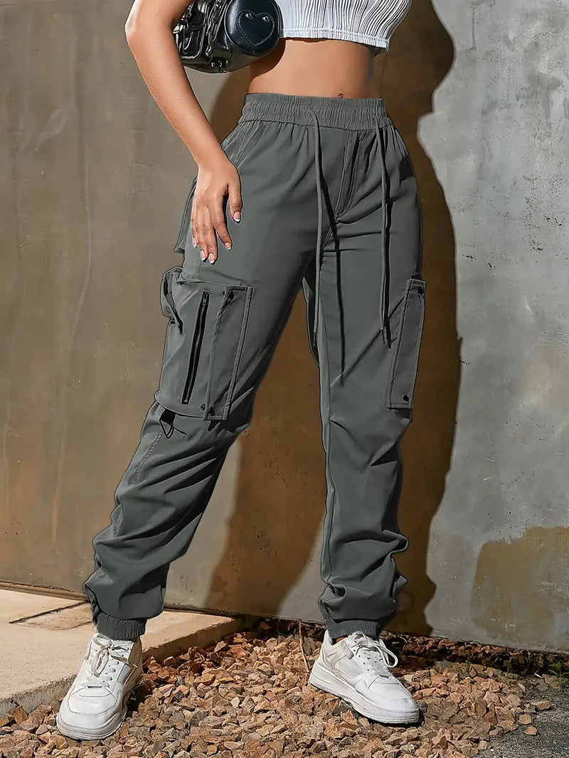 All-Day High-Waist Cargo Joggers