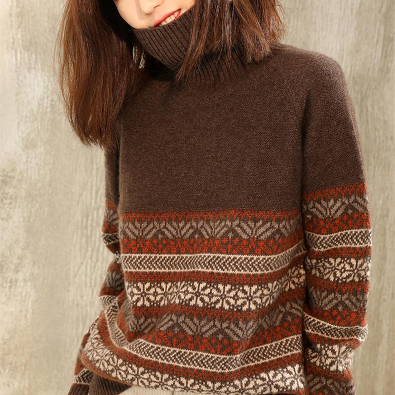 Warm Fair Turtleneck Sweater