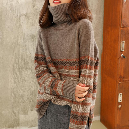 Warm Fair Turtleneck Sweater