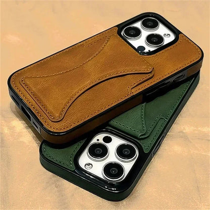 Leather Card Pocket iPhone Case