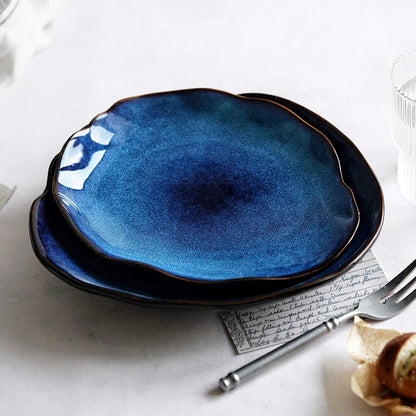 Ocean Wave Ceramic Plates