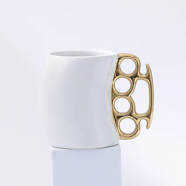 Metallic Knuckle Grip Mug