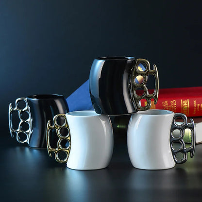 Metallic Knuckle Grip Mug