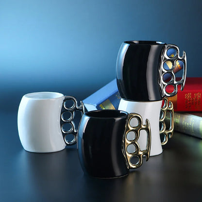 Metallic Knuckle Grip Mug