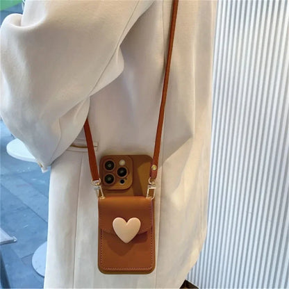 Love Wallet Crossbody iPhone Case