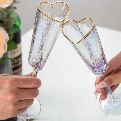 Heart-Formed Luxury Wine Glass Set