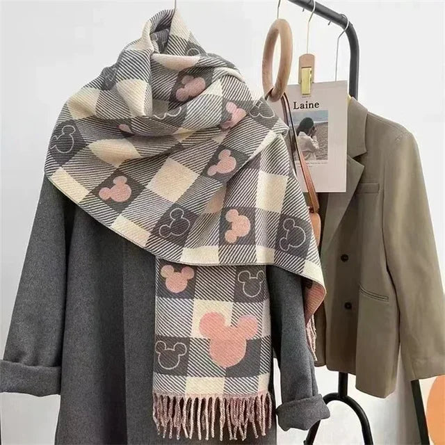 Plaid Patterned Winter Scarf