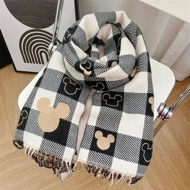 Plaid Patterned Winter Scarf