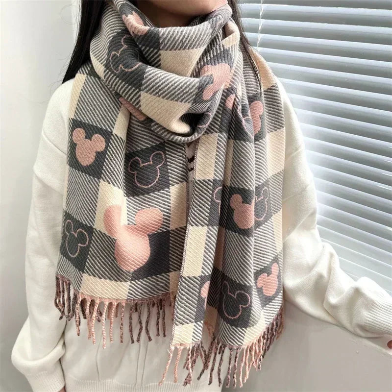 Plaid Patterned Winter Scarf