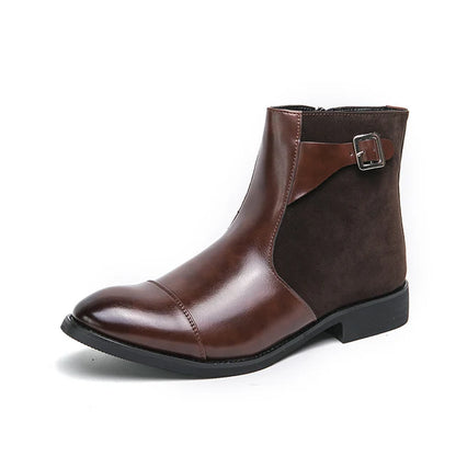 Ricco Milano Vintage Buckle Leather Boots