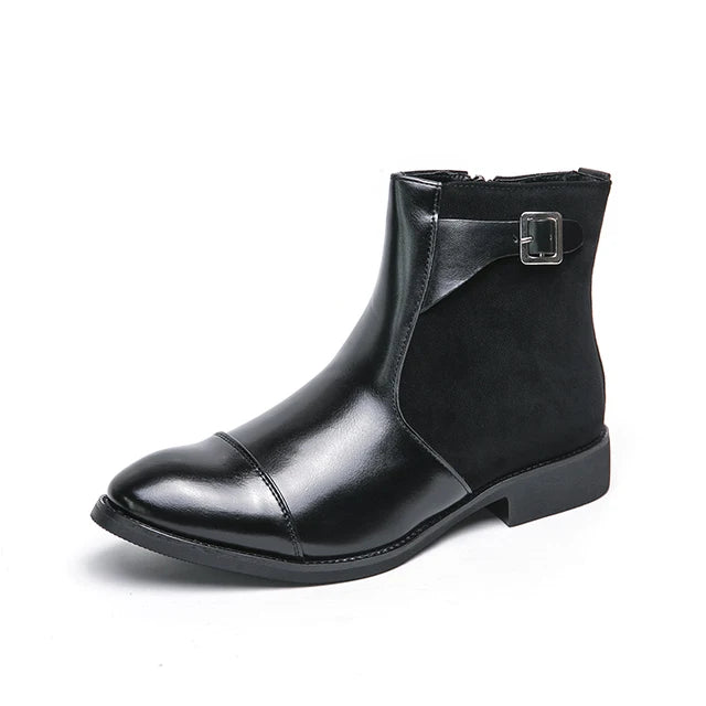 Ricco Milano Vintage Buckle Leather Boots