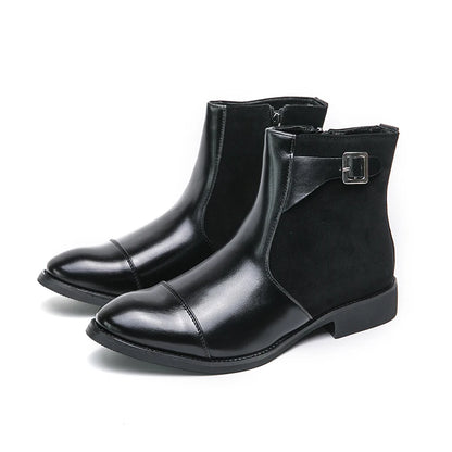 Ricco Milano Vintage Buckle Leather Boots