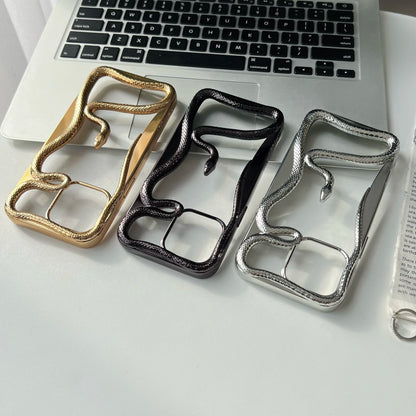 Elegant Metallic Snake iPhone Case