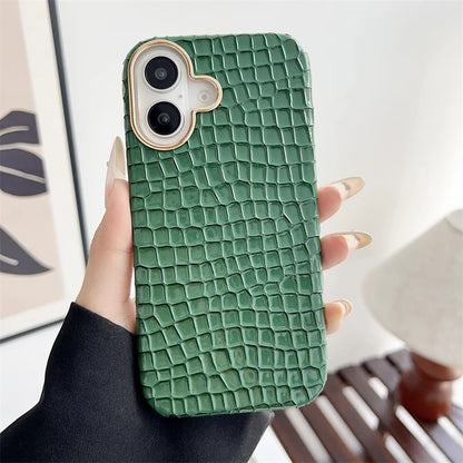 Luxury Crocodile Leather Texture iPhone Case