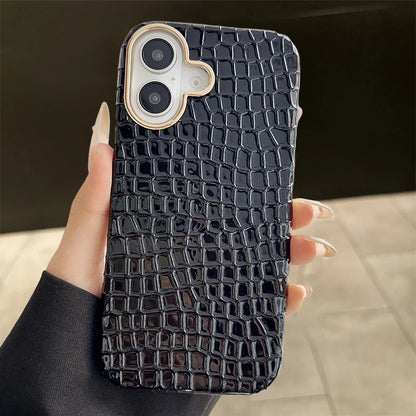 Luxury Crocodile Leather Texture iPhone Case