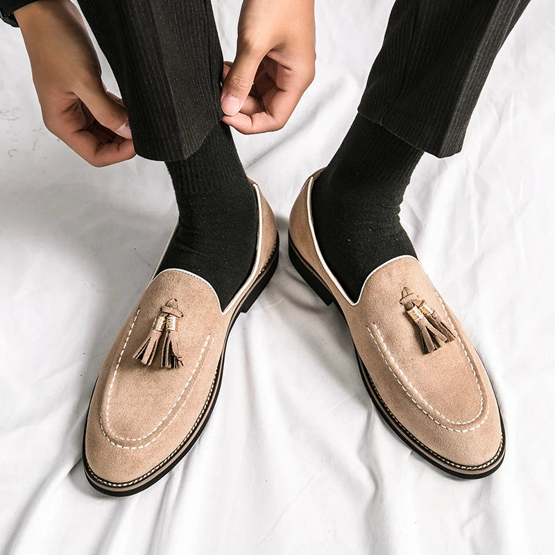 Italian Suede Leather Men's Loafers