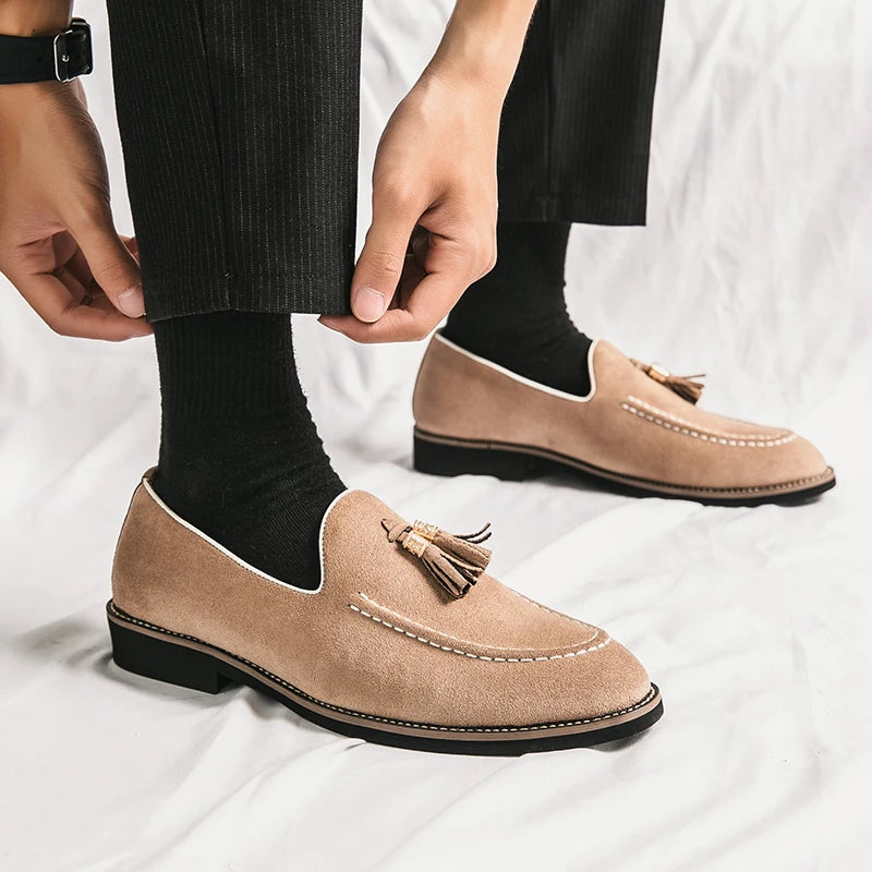 Italian Suede Leather Men's Loafers