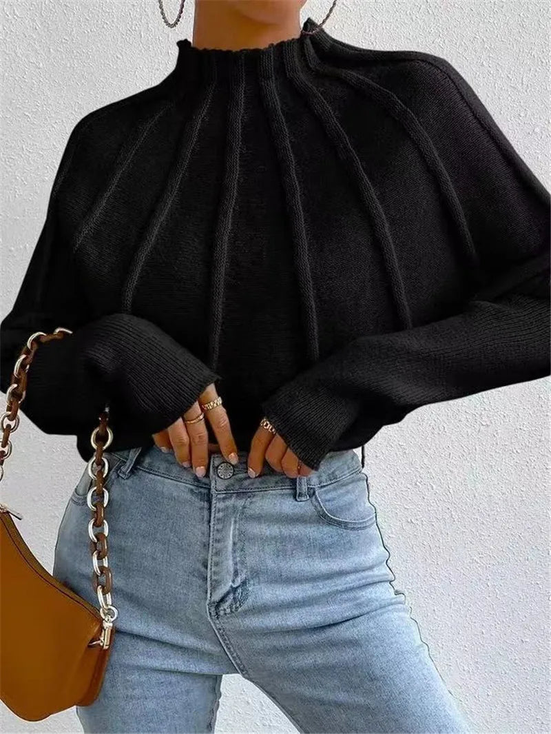 Elegant Mock Neck Sweater