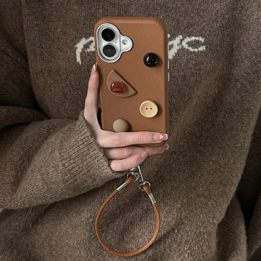 Artistic Button Charm iPhone Case