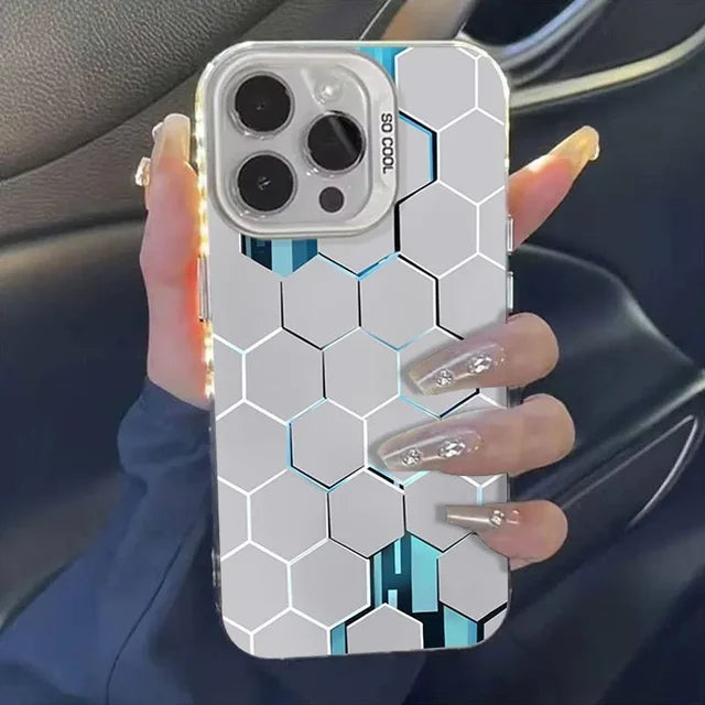 Cyberpunk Honeycomb iPhone Case