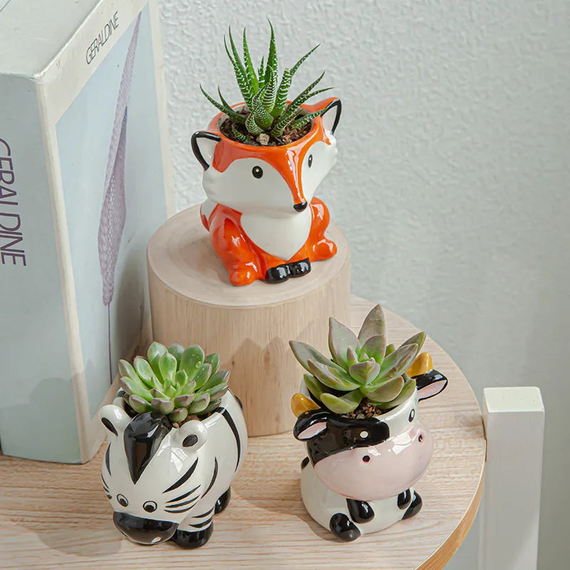 Adorable Mini Animal Planter Pots