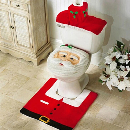 Festive Santa Bathroom Decoration Set