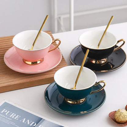 Multicolor Porcelain Tea Cup Set