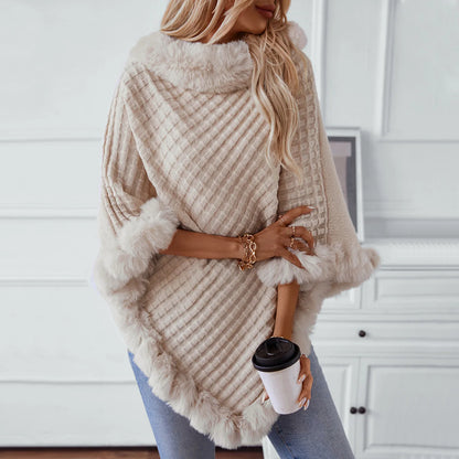 Timeless Warm Knitted Poncho