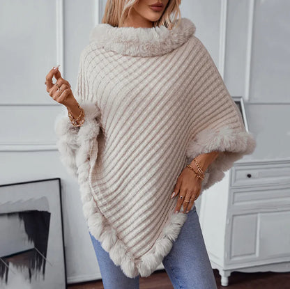 Timeless Warm Knitted Poncho