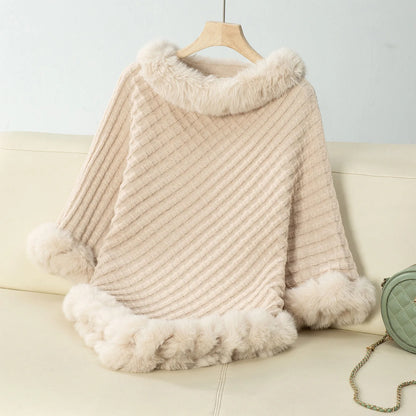 Timeless Warm Knitted Poncho