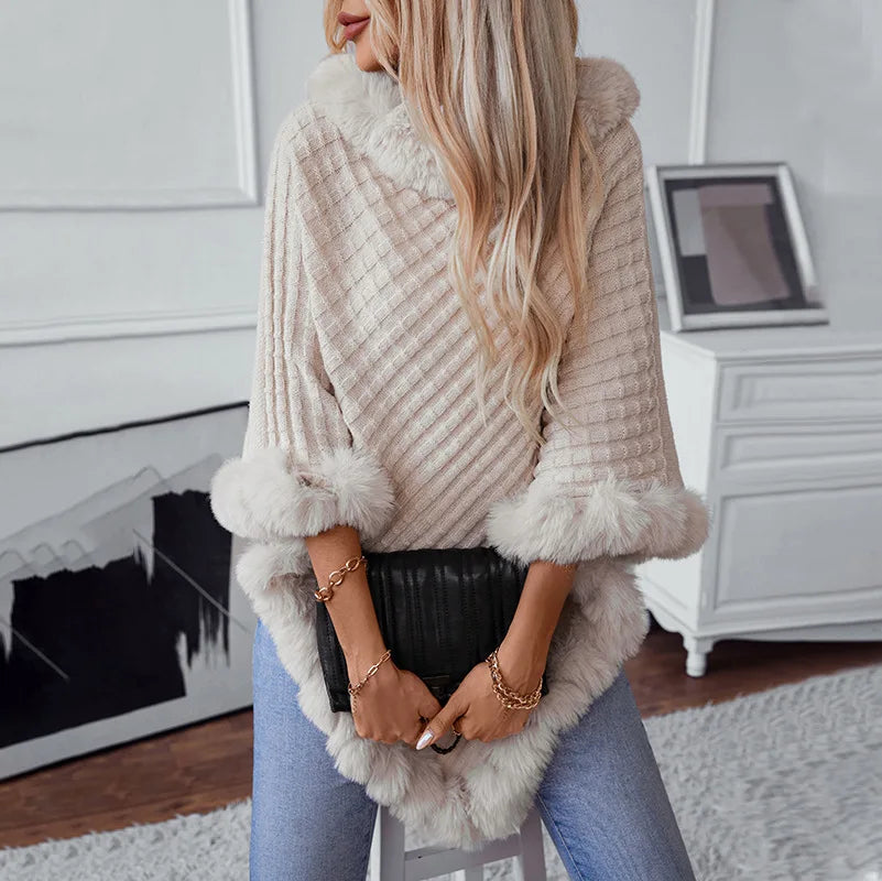 Timeless Warm Knitted Poncho