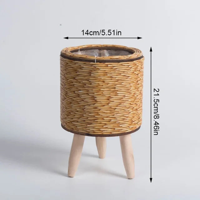 Woven Rattan Plant Holders