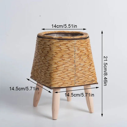 Woven Rattan Plant Holders