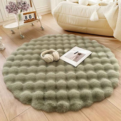 Ultra-Soft Bubble Round Rug