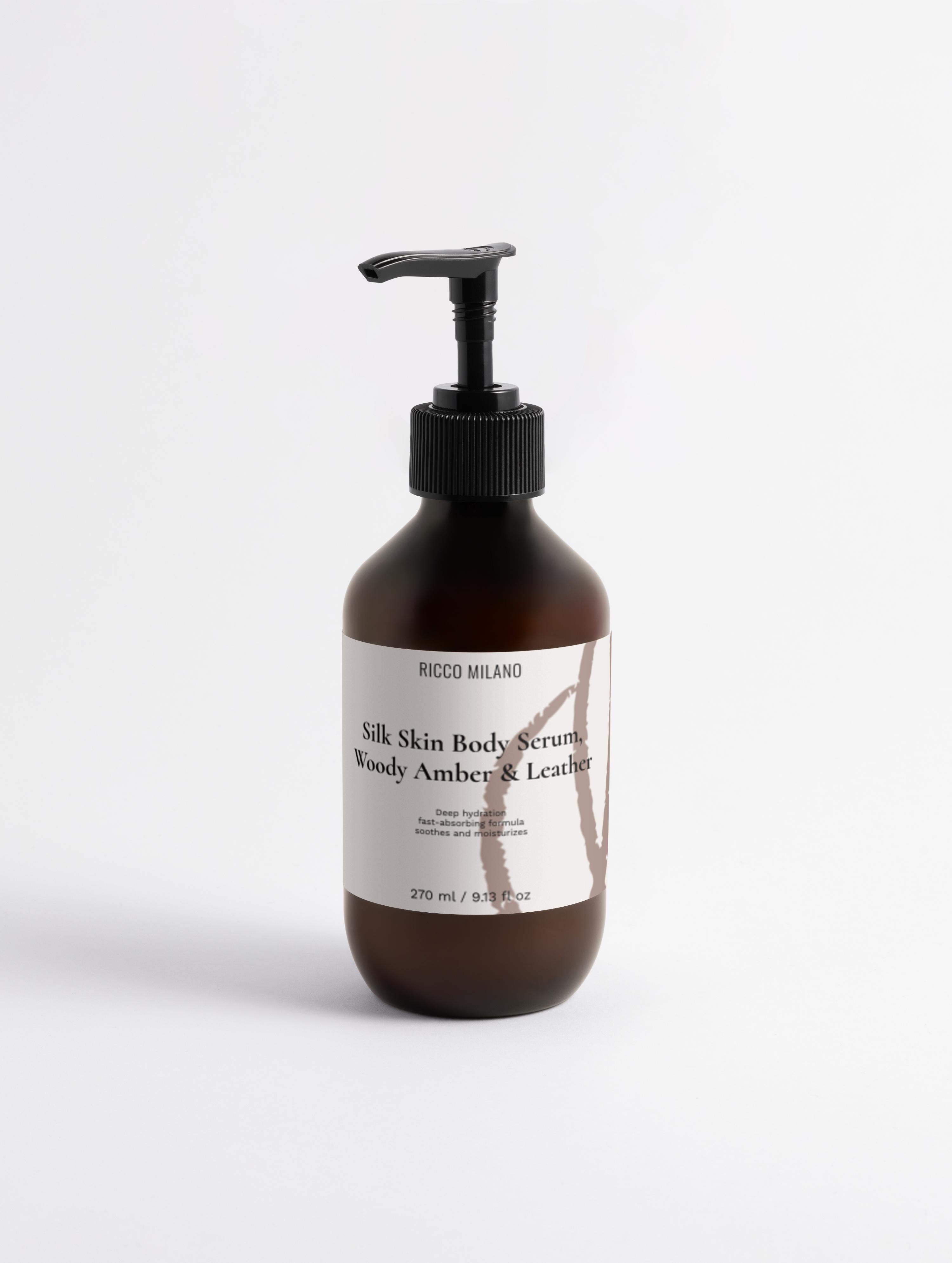 Silk Skin Body Serum, Woody Amber & Leather