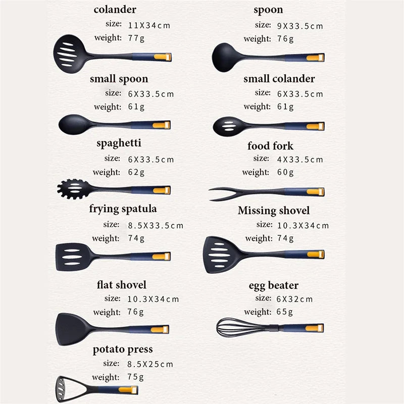 Elite 11-Piece Non-Stick Kitchen Utensil Set