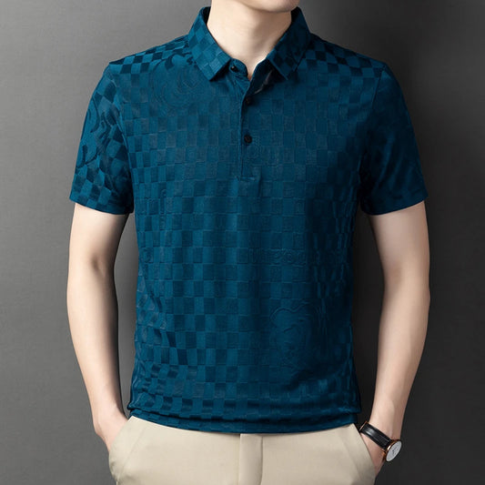 Classic Textured Men's Polo Shirt