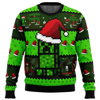 Minecraft Theme Ugly Christmas Sweater