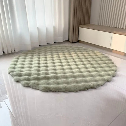 Ultra-Soft Bubble Round Rug