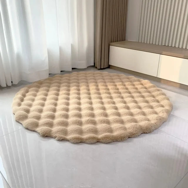 Ultra-Soft Bubble Round Rug