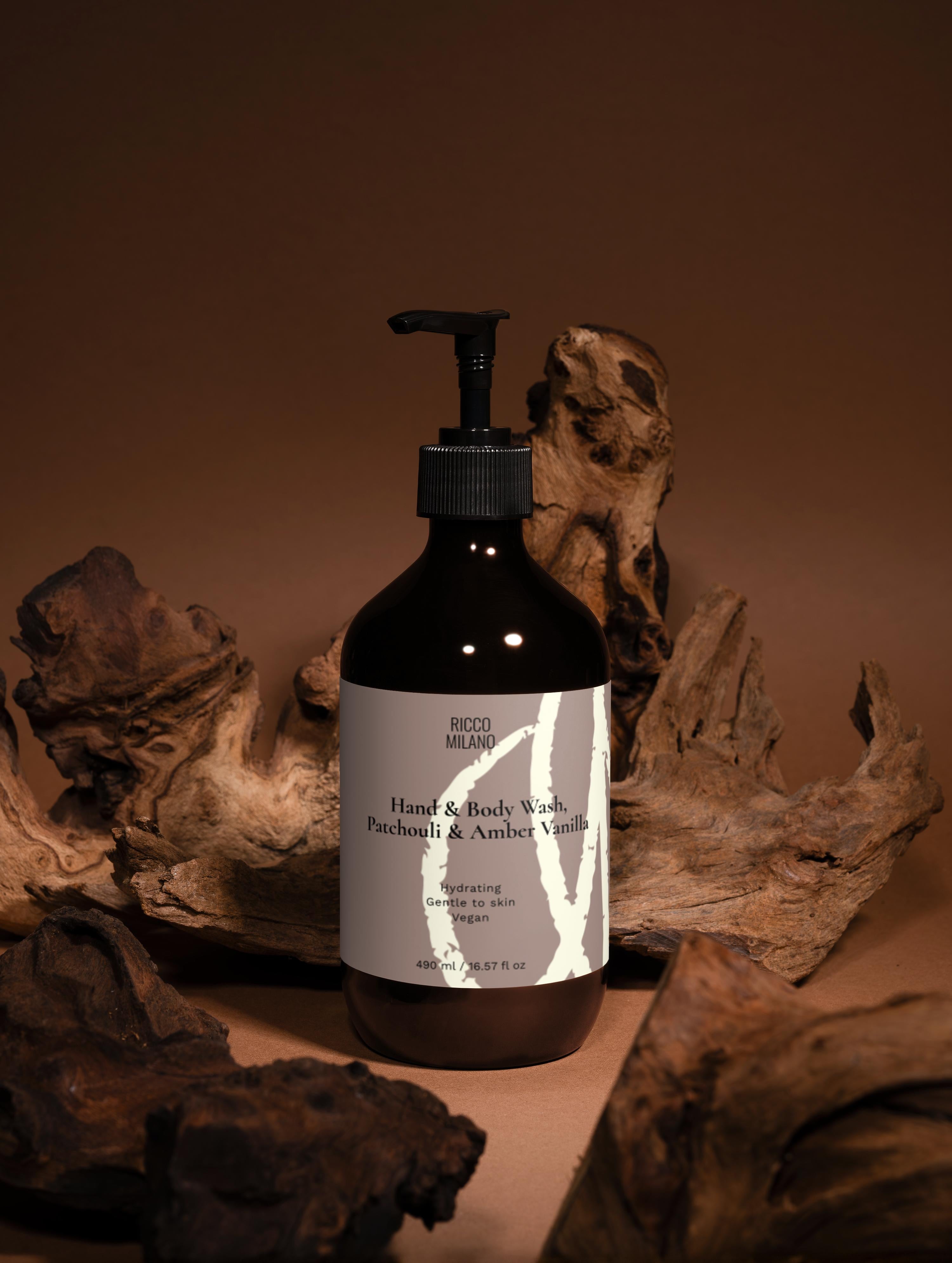 Hand & Body Wash, Patchouli & Amber Vanilla