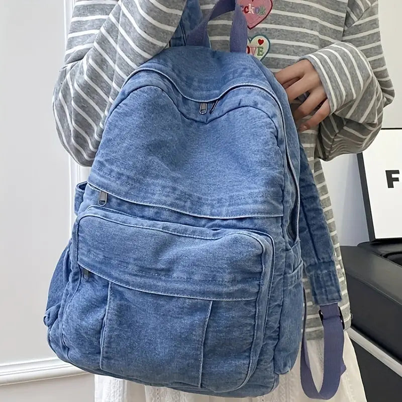 Classic Denim Backpack