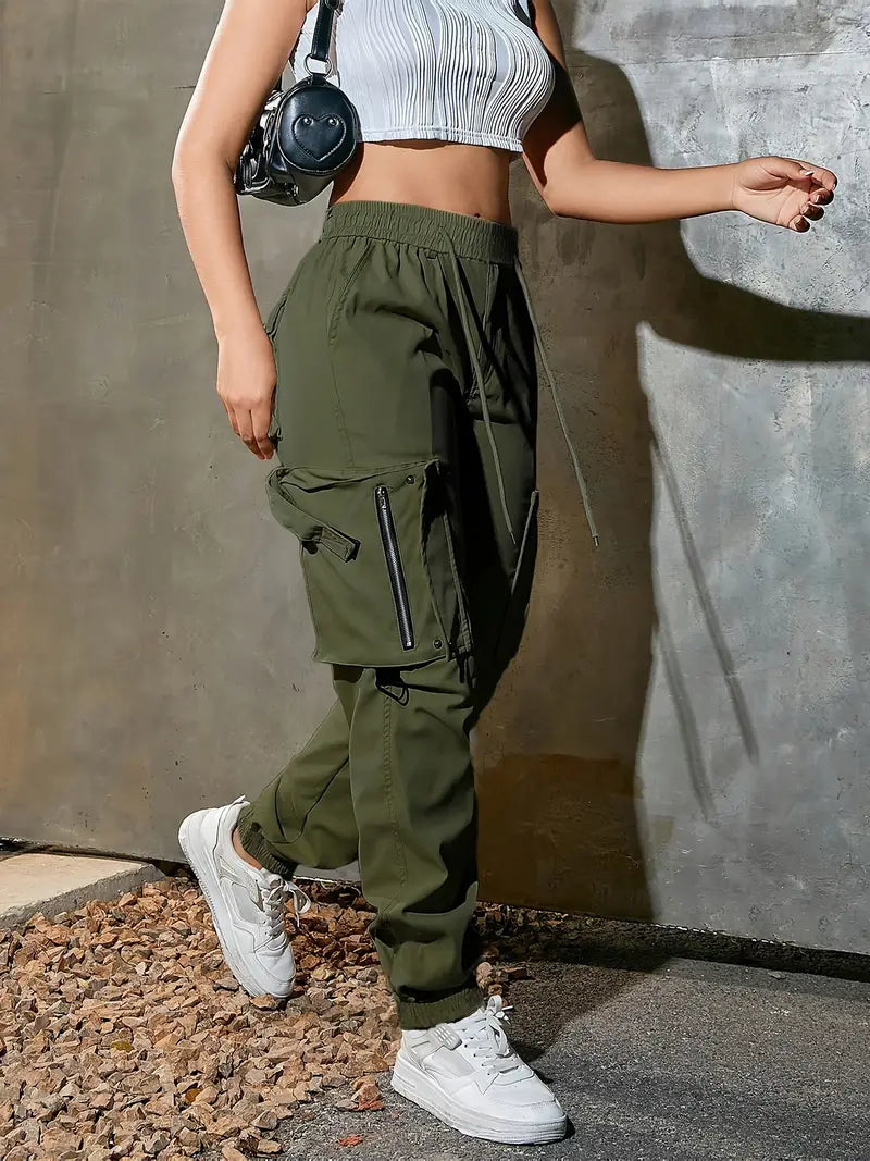 All-Day High-Waist Cargo Joggers